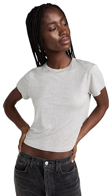 AGOLDE Adine Shrunken Tee - Image 6