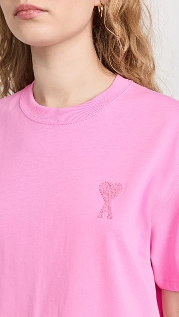 AMI Tonal Ami De Coeur T-Shirt - Image 5