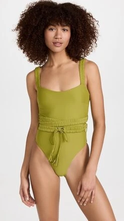 Andrea Iyamah Antii One Piece Belt Swimsuit