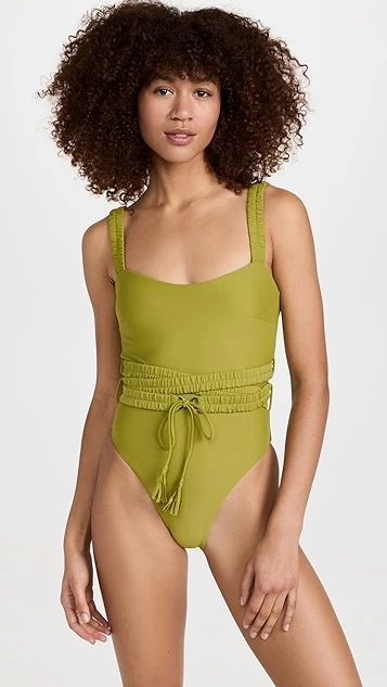 Andrea Iyamah Antii One Piece Belt Swimsuit