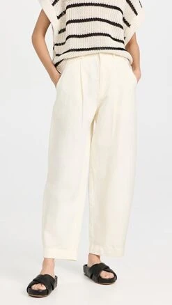Apiece Apart Bari Crop Trousers