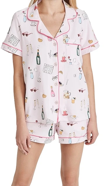 BedHead PJs Let's Do Brunch Shorty PJ Set - Image 6
