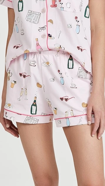 BedHead PJs Let's Do Brunch Shorty PJ Set - Image 4