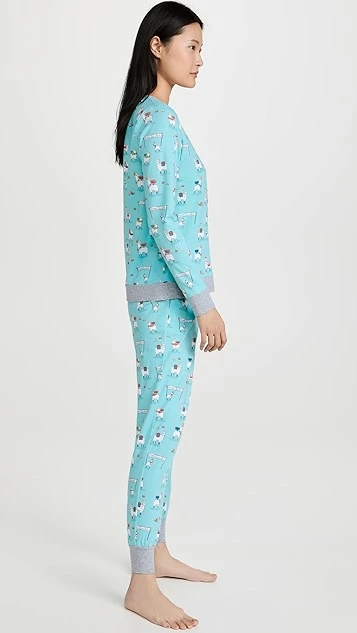 BedHead PJs Crew Pullover Jogger Pj Set - Image 3
