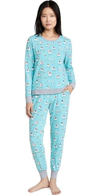 BedHead PJs Crew Pullover Jogger Pj Set - Image 6