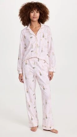 BedHead PJs Champagne Tower Long Sleeve Classic PJ Set