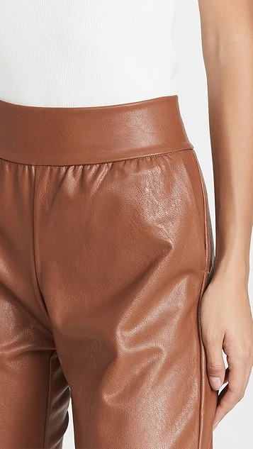 Commando Faux Leather Joggers - Image 5