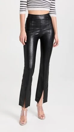 Commando Faux Leather Splitfront Pants