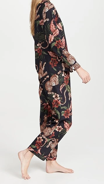 Desmond & Dempsey Women's Long Soleia Pajama Set - Image 3