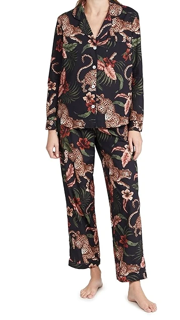 Desmond & Dempsey Women's Long Soleia Pajama Set - Image 6