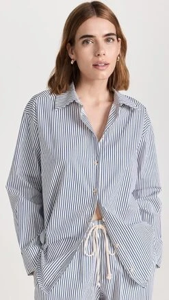 DONNI. Pop Button Down