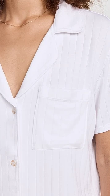 Eberjey Gisele Rib Relaxed Short Pj Set - Image 5