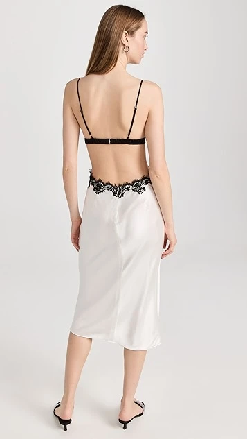 Fleur Du Mal Silk And Lace Cutout Slip Dress - Image 2
