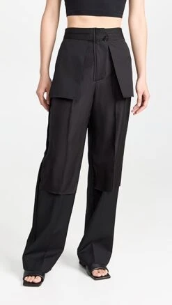 GOEN.J Inside Out Wool Trousers
