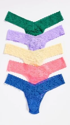 Hanky Panky Low Rise Thong 5 Pack Print Box