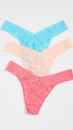 Hanky Panky Daily Lace Original Rise Thong 3 Pack