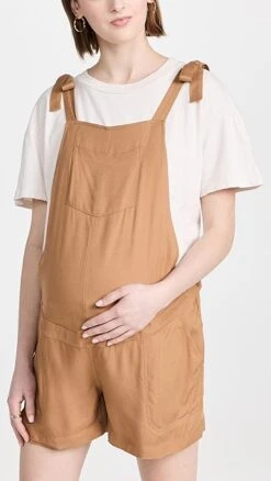 Ingrid & Isabel Woven Shortall Overalls