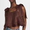 Joslin Adele Linen Crop Top