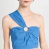 Jason Wu One Shoulder Crop Top With Ring Detail