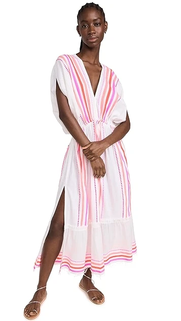 Lemlem Eshe Plunge Neck Dress - Image 6