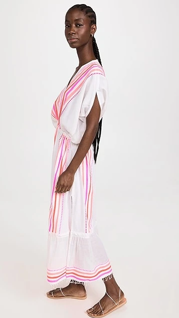 Lemlem Eshe Plunge Neck Dress - Image 3