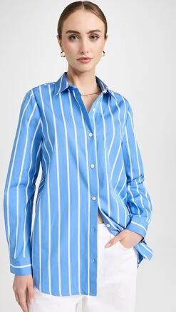 L'AGENCE Layla Tunic Blouse With Vent