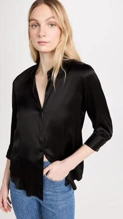 L'AGENCE Dani 3/4 Sleeve Blouse