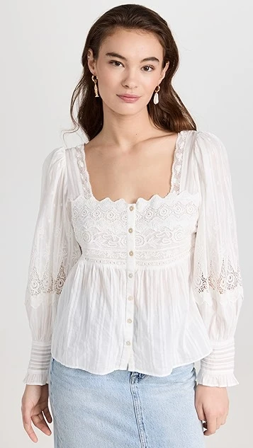 LoveShackFancy Anorette Blouse - Image 6
