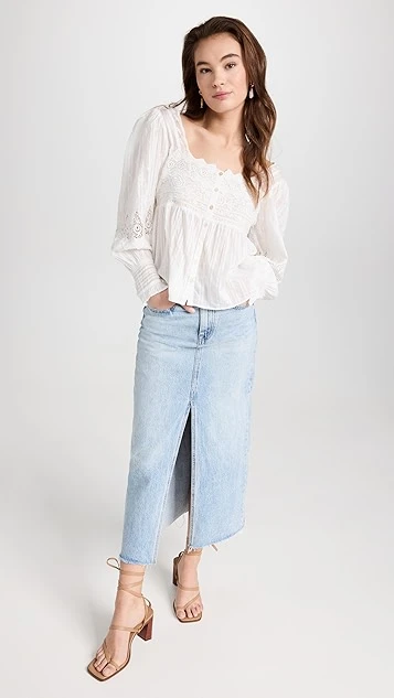 LoveShackFancy Anorette Blouse - Image 4