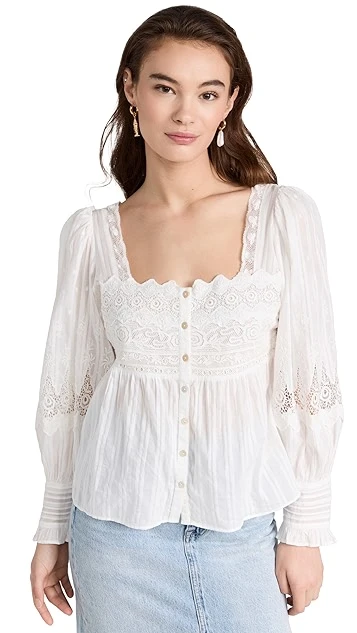 LoveShackFancy Anorette Blouse - Image 7