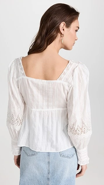 LoveShackFancy Anorette Blouse - Image 2