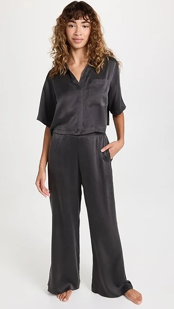 Lunya Washable Silk High Rise Pant Set
