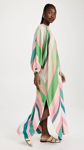 MARRAKSHI LIFE V Neck Touareg Dress - Image 3