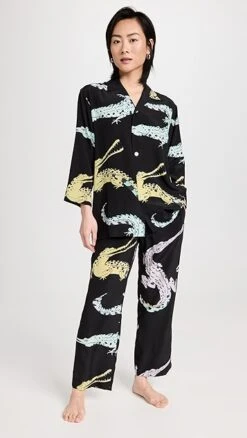 Olivia Von Halle Casablanca Pajama Set