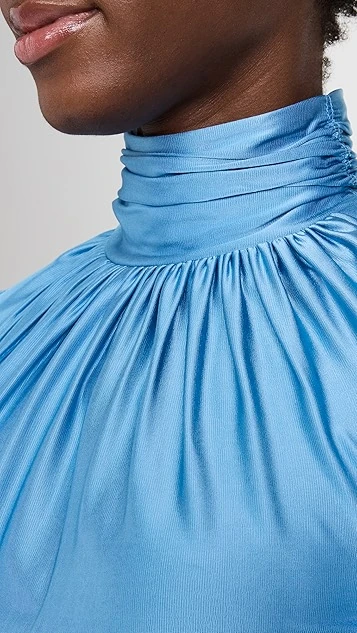 Paco Rabanne Ruched Turtleneck Top - Image 5