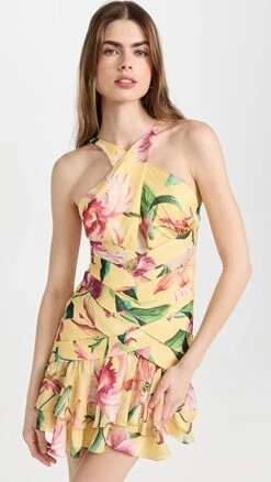 PatBO Laelia Cross-Front Mini Dress