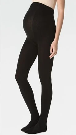 Plush Maternity Fleece Lined Tights