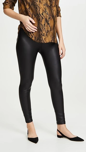 Plush Liquid Double Layer Over-Belly Leggings