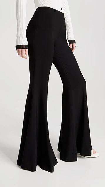 Proenza Schouler Viscose Suiting Wide Leg Pants - Image 3