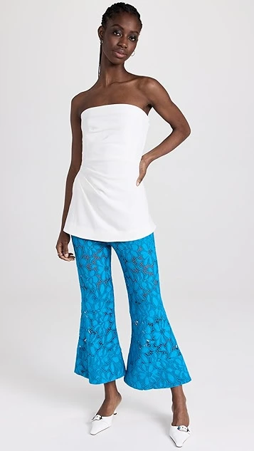 Proenza Schouler Matte Viscose Crepe Strapless Top - Image 4