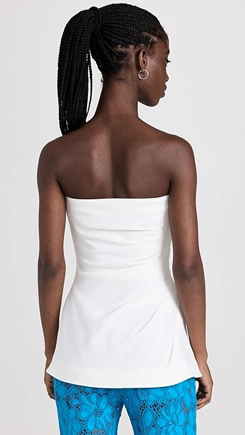 Proenza Schouler Matte Viscose Crepe Strapless Top - Image 2