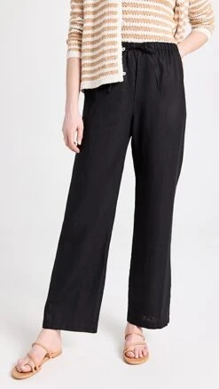 Reformation Olina Mid-Rise Linen Pants