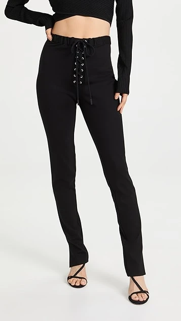 LAPOINTE Ponte Lace Up Leggings