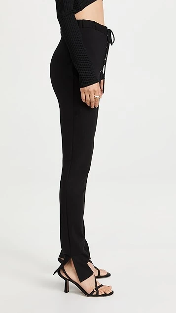 LAPOINTE Ponte Lace Up Leggings - Image 3