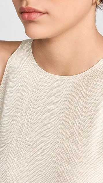 LAPOINTE Snake Faux Leather Halterneck Bodysuit - Image 5