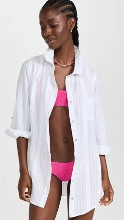 Solid & Striped The Pleated Oxford Tunic