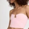Susana Monaco Angled Wire Crop Top
