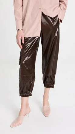 Tibi Gleam Wilt Pull On Jogger Pants