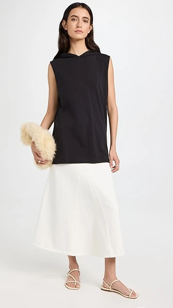 Tibi T-Shirt Hoodie Tunic Top - Image 4