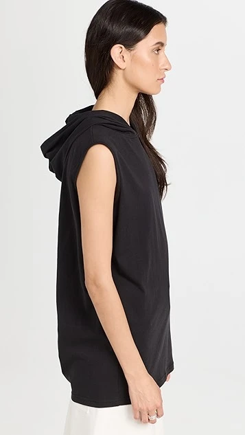 Tibi T-Shirt Hoodie Tunic Top - Image 3
